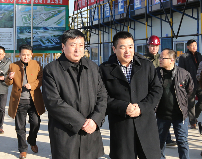 宣城市委书记姚玉舟来华力工地新年慰问