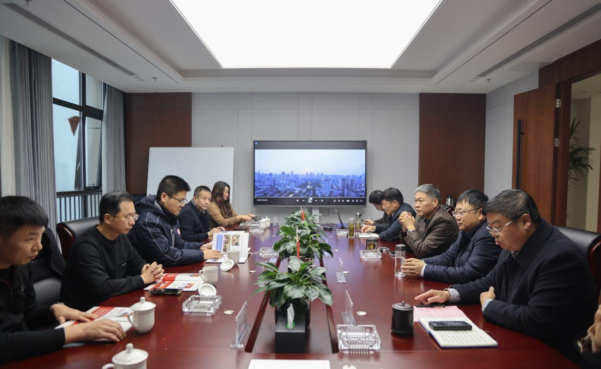 合肥市莆田商会会长翁清雄一行来中安华力参观交流